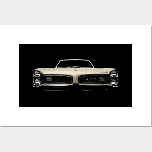 1966 Pontiac GTO - high contrast Posters and Art